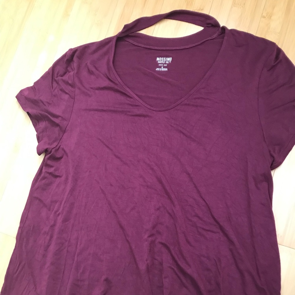 tee with choker/collar